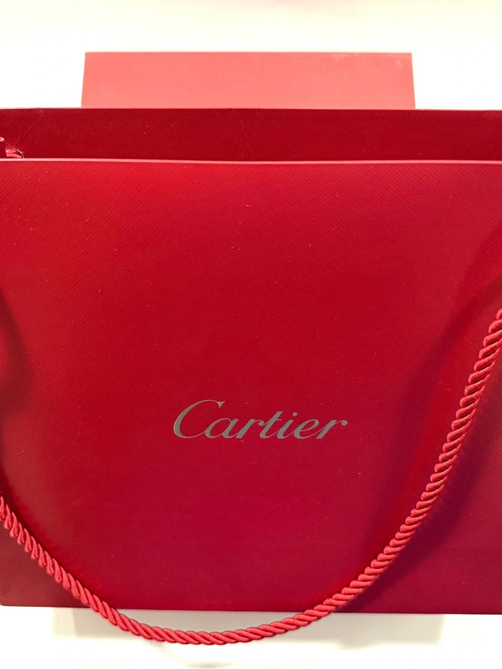 Cartier Red Box W Shopping Bag